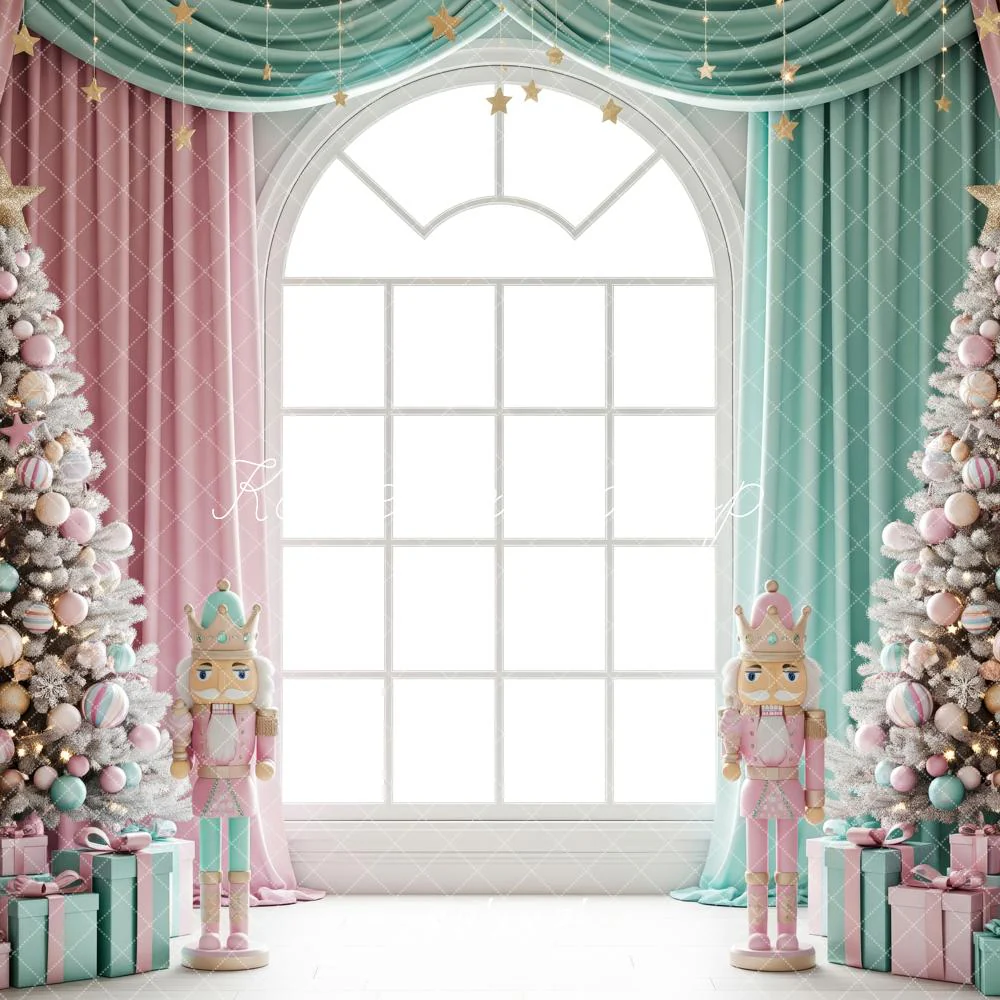Kate Christmas Nutcracker Window Trees Backdrop Designed by Patty Robert - Image 5