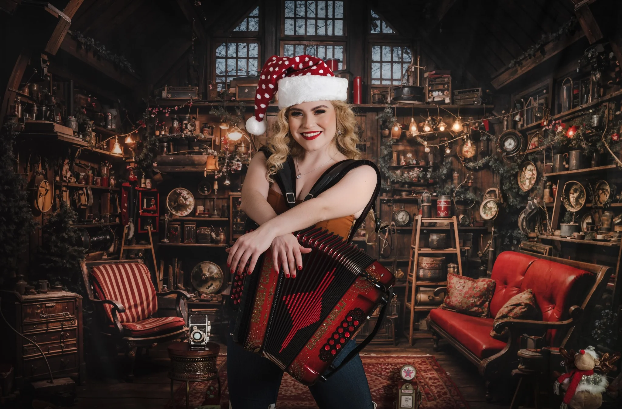 Kate Christmas Santa House Backdrop Designed by Emetselch - Image 13