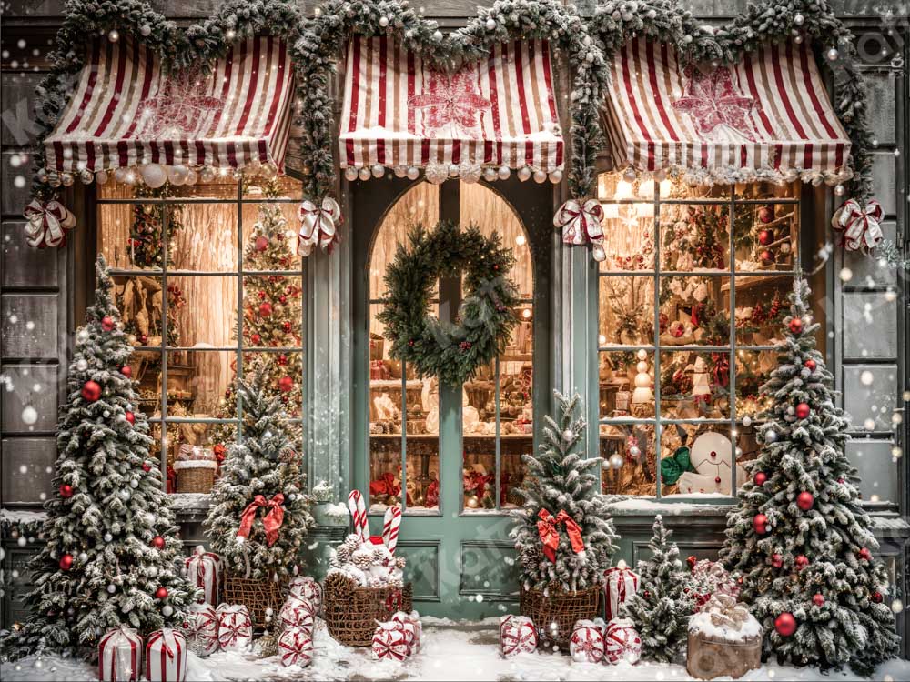 Kate Christmas Snow Cabin Backdrop for Photography - Image 12