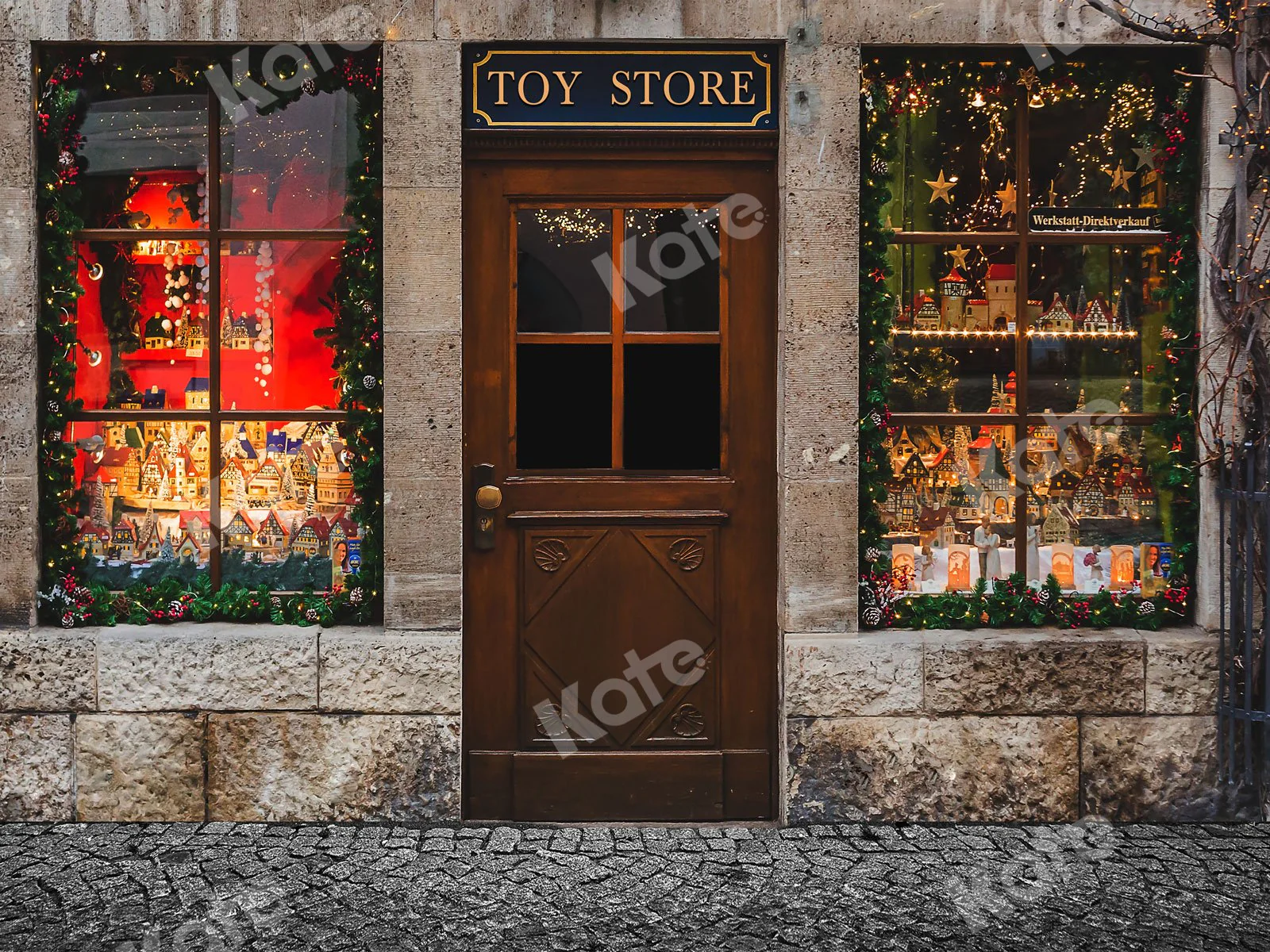 Kate Christmas Toy Store Backdrop for Photography