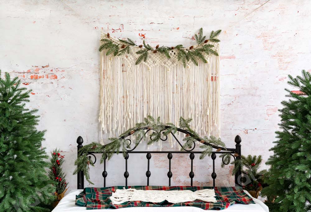 Kate Christmas Headboard Tree Boho Backdrop Designed by Emetselch