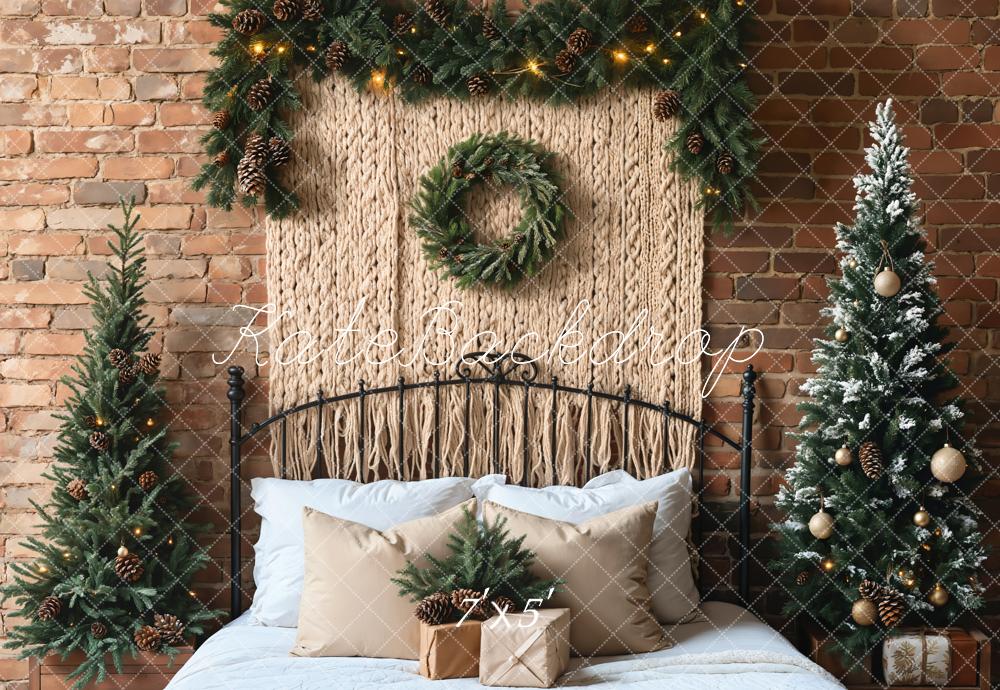 Kate Christmas Headboard Boho Tree Backdrop Designed by Emetselch