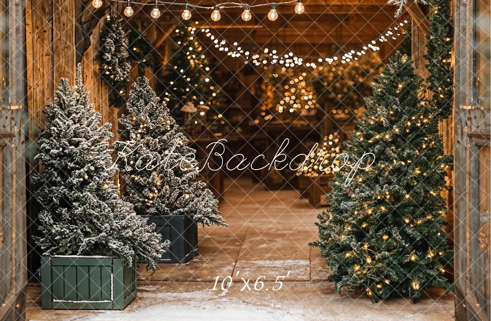 Kate Christmas Trees Shop Lights Backdrop Designed by Emetselch - Image 5