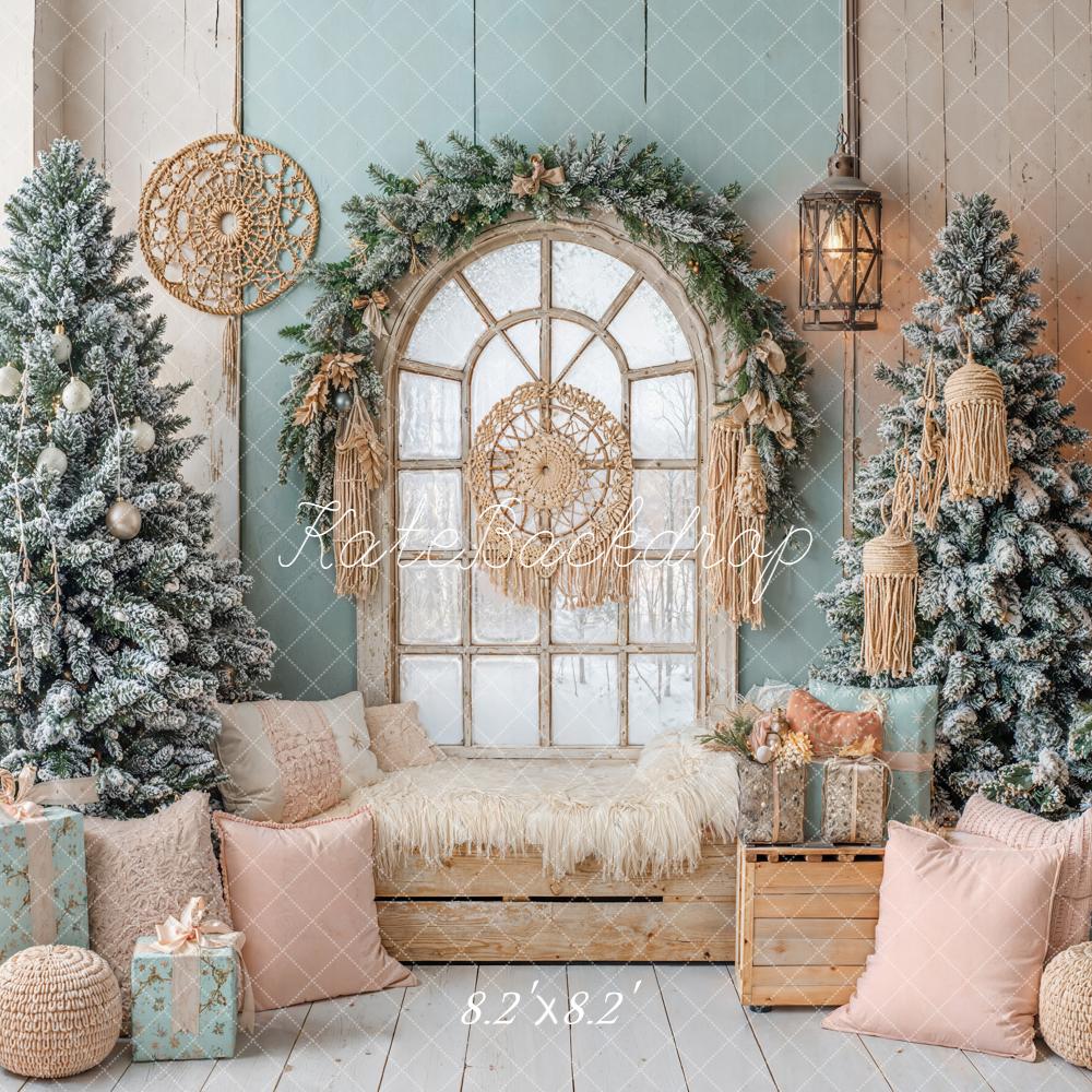 Kate Christmas Trees Window Room Backdrop Designed by Emetselch - Image 5