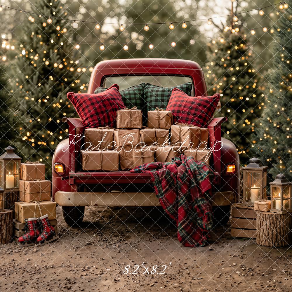 Kate Christmas Truck Presents Lanterns Backdrop Designed by Emetselch - Image 5