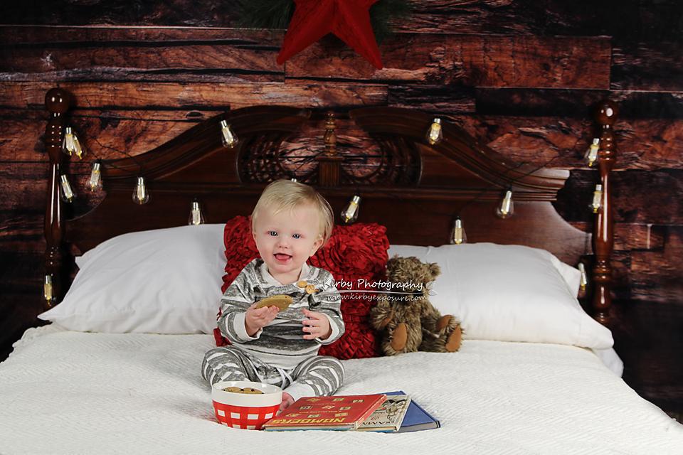 Kate Wood Christmas Headboard Wall Backdrop designed by Arica Kirby
