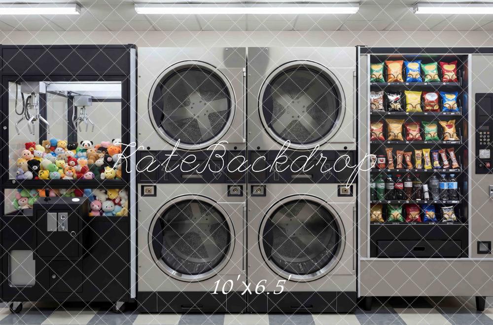 Kate Claw Machine Laundry Vending Machines Backdrop Designed by Mini MakeBelieve - Image 4