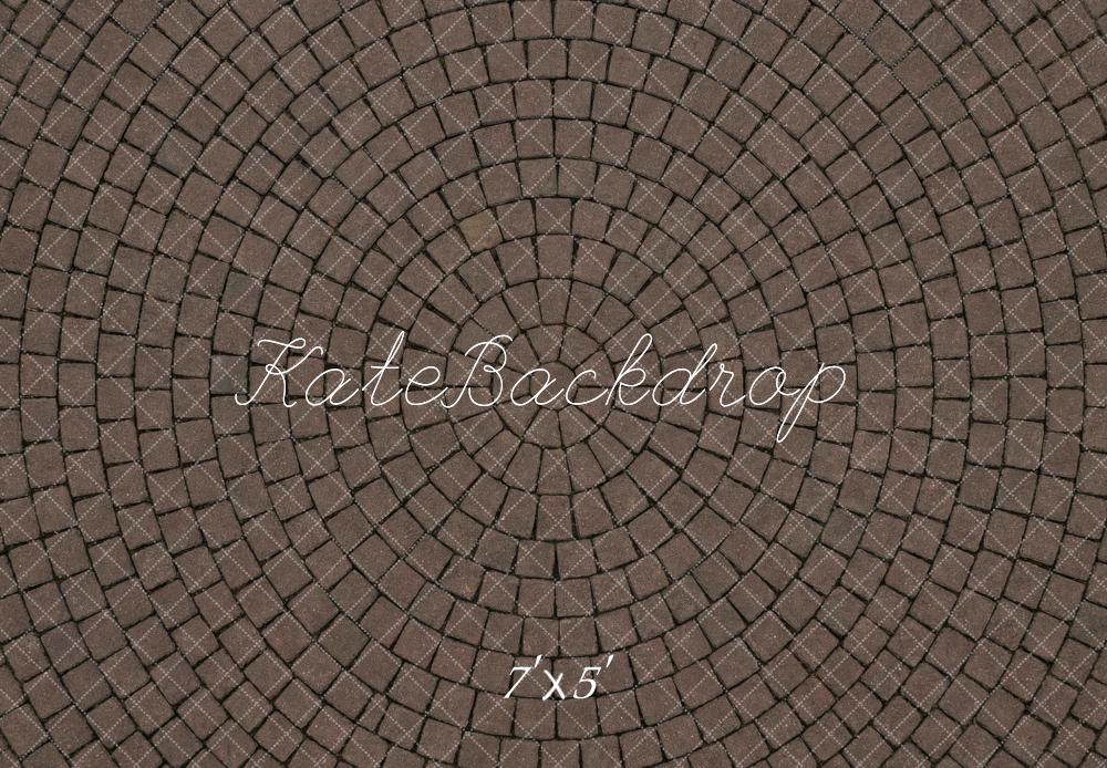 Kate Cobblestone Circular Pattern Floor Backdrop Designed by Mini MakeBelieve