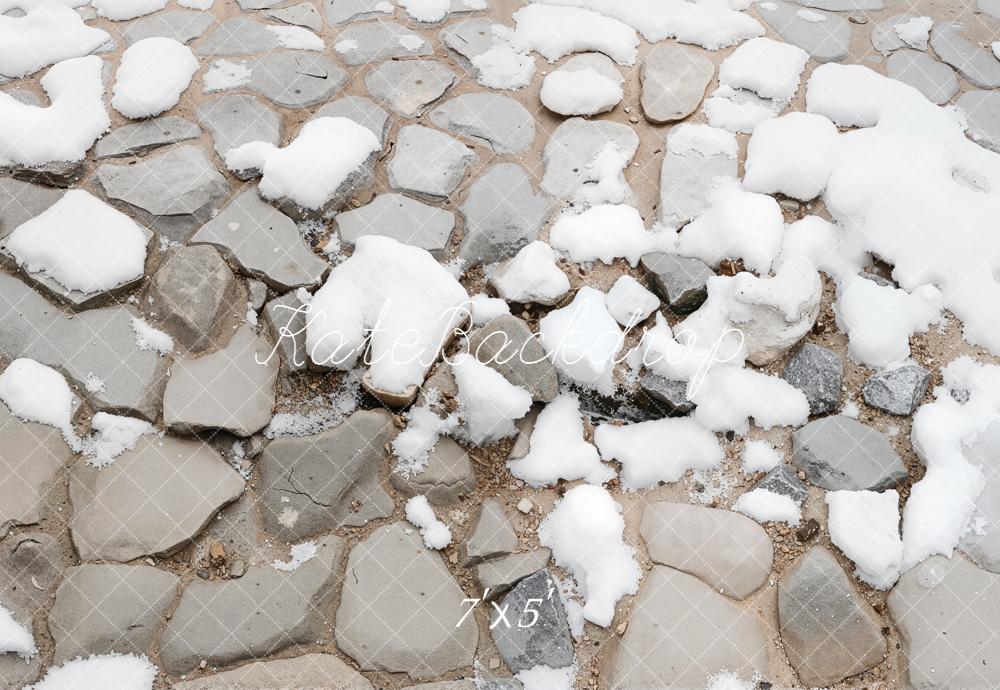Kate Cobblestone Snow Ground Floor Backdrop Designed by Kate Image