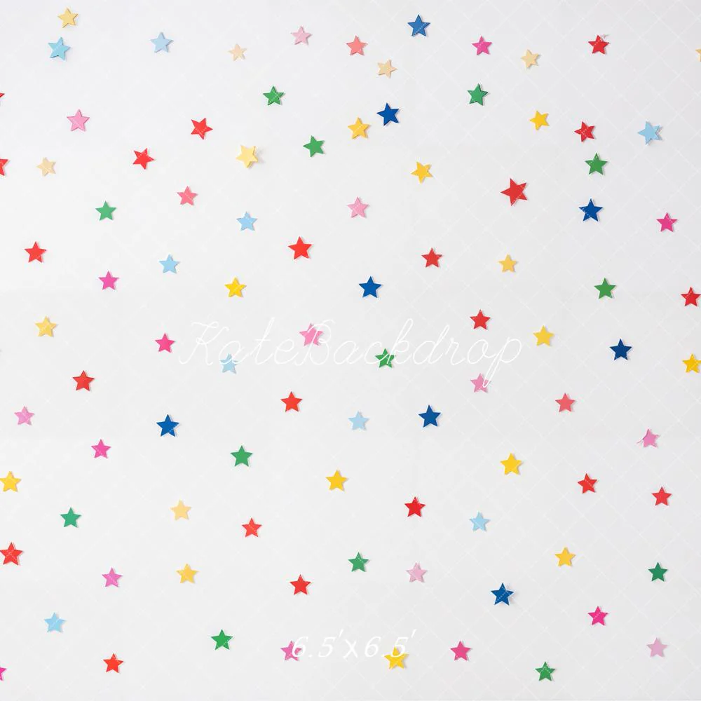 Kate Colourful Stars Pattern Backdrop Designed by Emetselch - Image 2