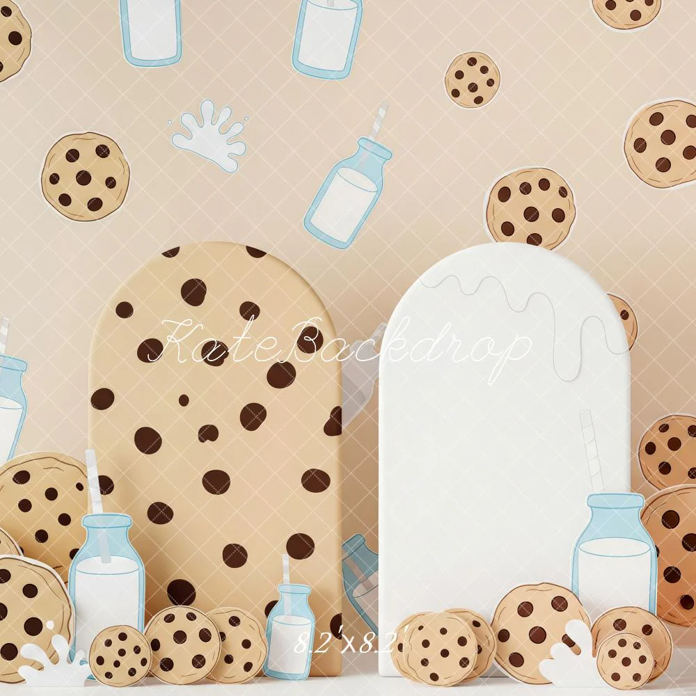 Kate Cookies Milk Splash Cartoon Backdrop Designed by Patty Robert - Image 5