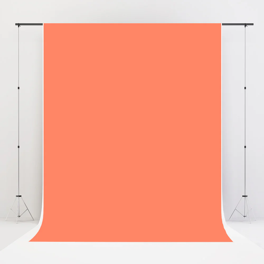 Kate Coral Solid Photography Backdrop Cotton Fabric Background for Baby