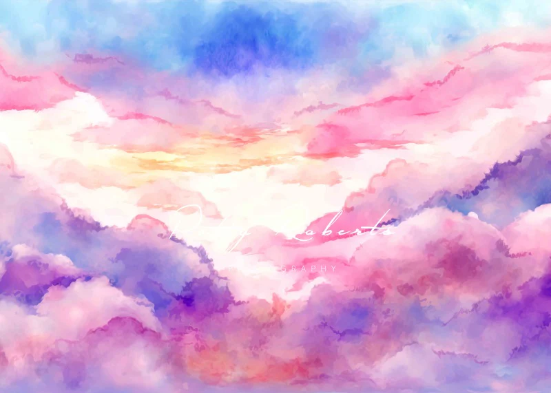 Kate Cotton Candy Sky Backdrop Designed by Patty Robert