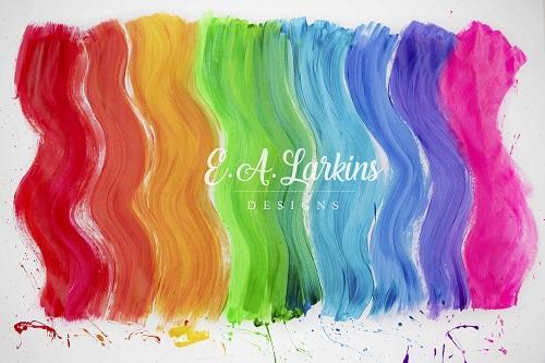 Kate Curvy Rainbow Paint Backdrop for Photography Designed By Erin Larkins