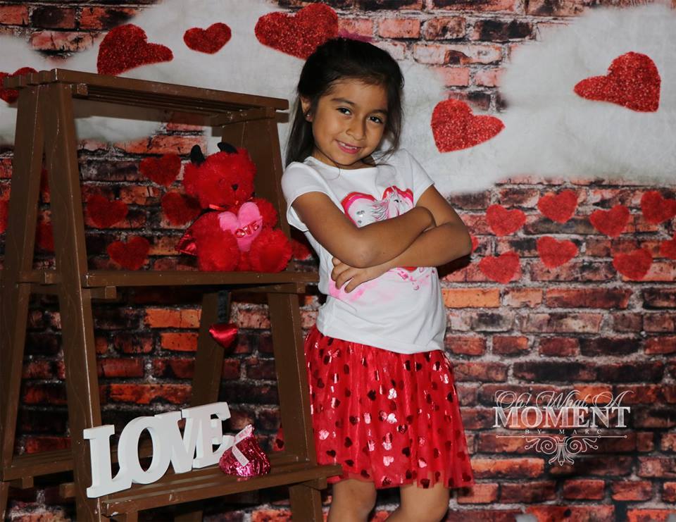 Kate Dark Brick with Red Hearts Valentine's Day Backdrop for Photography designed by Jerry_Sina - Image 7