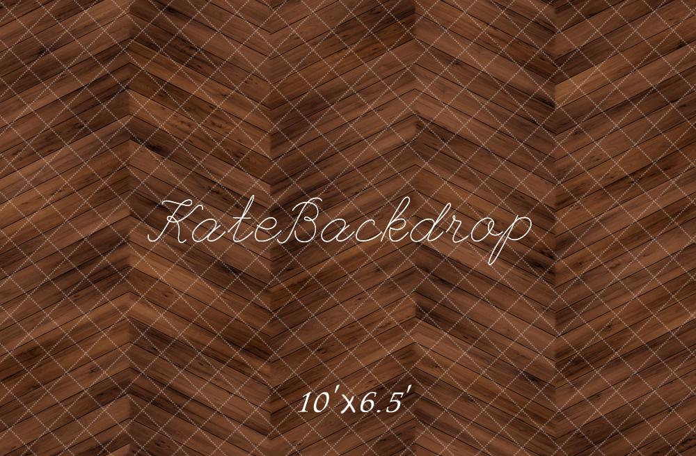 Kate Dark Brown Wood Floor Backdrop Designed by Kate Image - Image 4