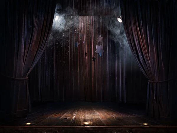 Kate Dark Stage Curtains Background Lights Photography Backdrop - Image 2