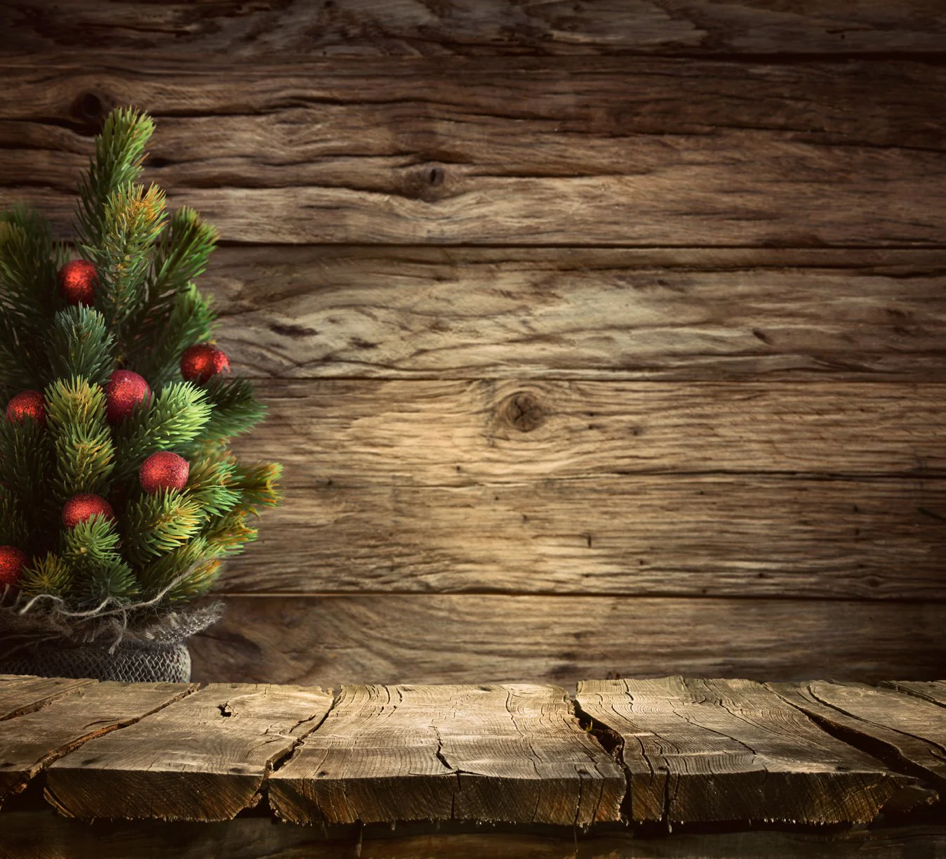 Kate Dark wood Pine branches backdrop for Christmas Photography