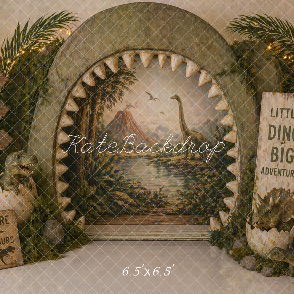 Kate Dinosaur Jungle Arch Eggs Backdrop Designed by Caitlin Lynch - Image 2