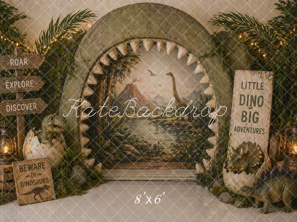Kate Dinosaur Jungle Arch Eggs Backdrop Designed by Caitlin Lynch - Image 3