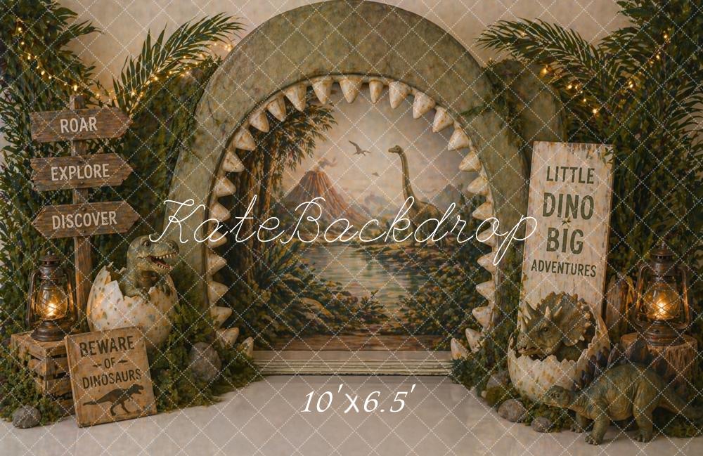 Kate Dinosaur Jungle Arch Eggs Backdrop Designed by Caitlin Lynch - Image 4