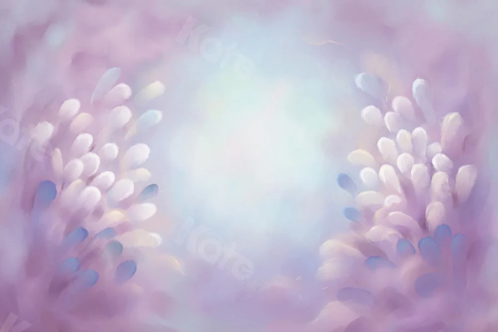 Kate Dreamy Purple Fine Art Flower Backdrop Designed by GQ - Image 4