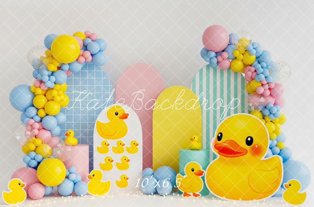 Kate Duck Balloons Pastel Panels Backdrop Designed by Patty Robert - Image 4