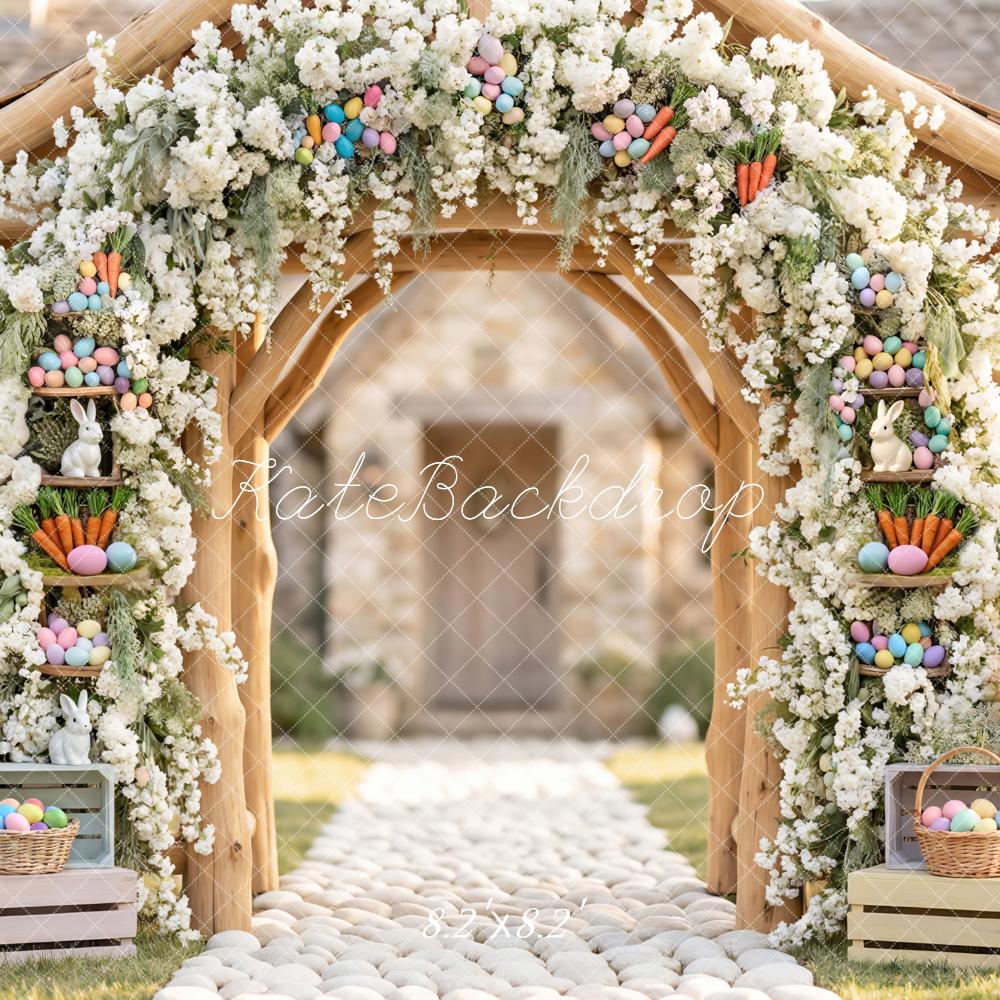 Kate Easter Bunny Arch Carrots Crates Backdrop Designed by Mini MakeBelieve - Image 5