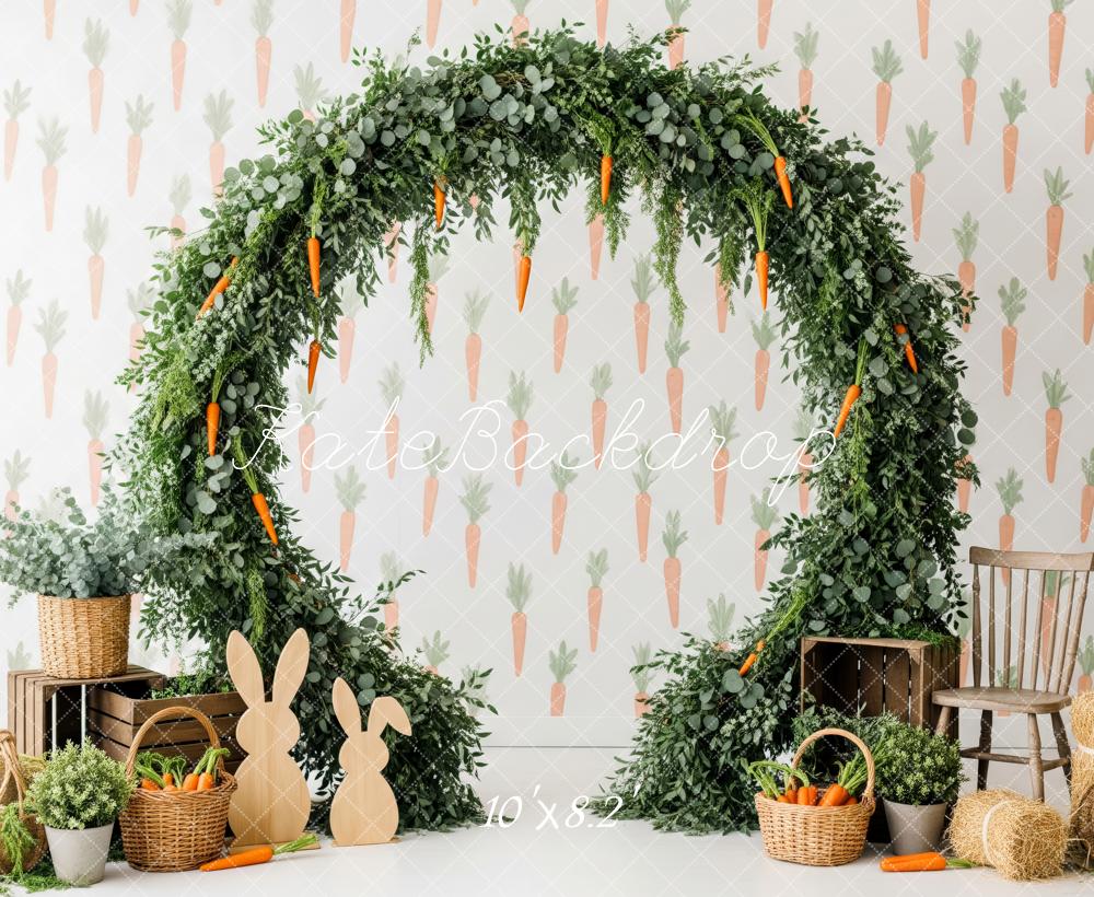 Kate Easter Bunny Carrot Grass Arch Backdrop Designed by Patty Robert - Image 10