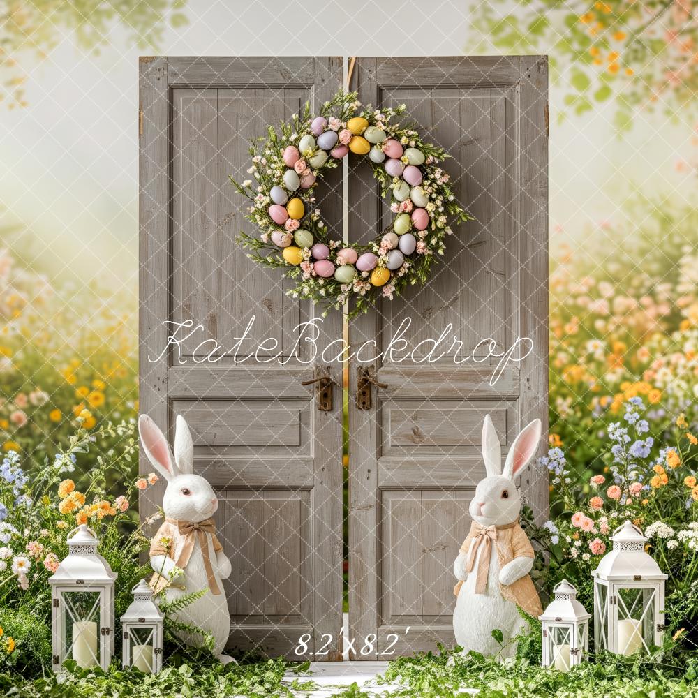 Kate Easter Bunny Door Lanterns Floral Backdrop Designed by Patty Robert - Image 5