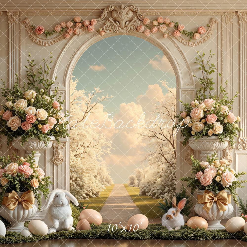 Kate Easter Bunny Floral Pastel Eggs Backdrop Designed by Mini MakeBelieve - Image 7