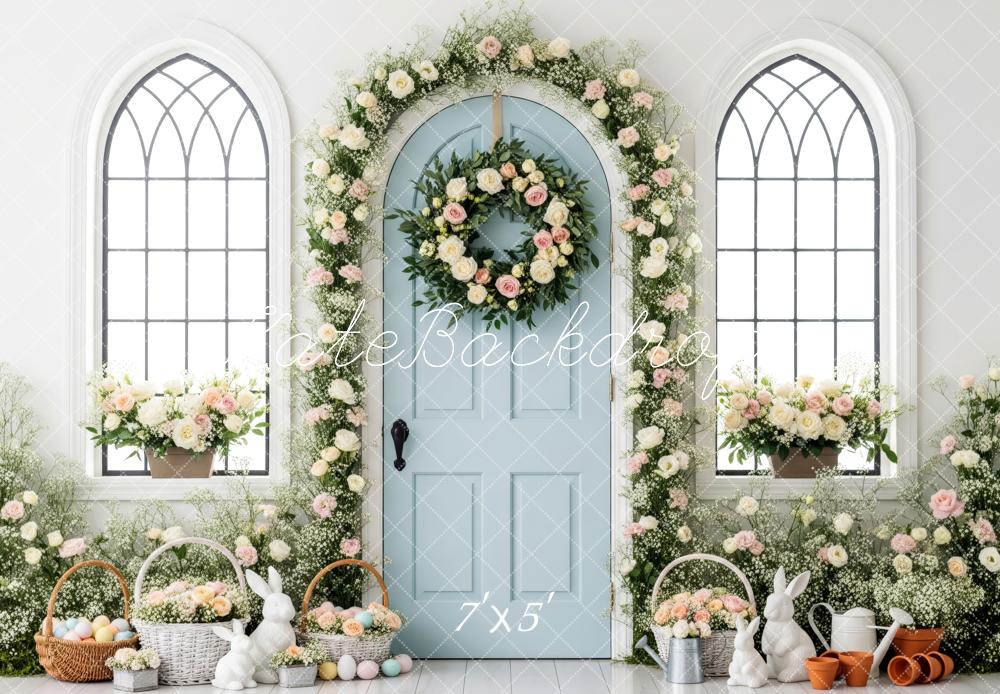 Kate Easter Bunny Garland Pastel Door Backdrop Designed by Patty Robert