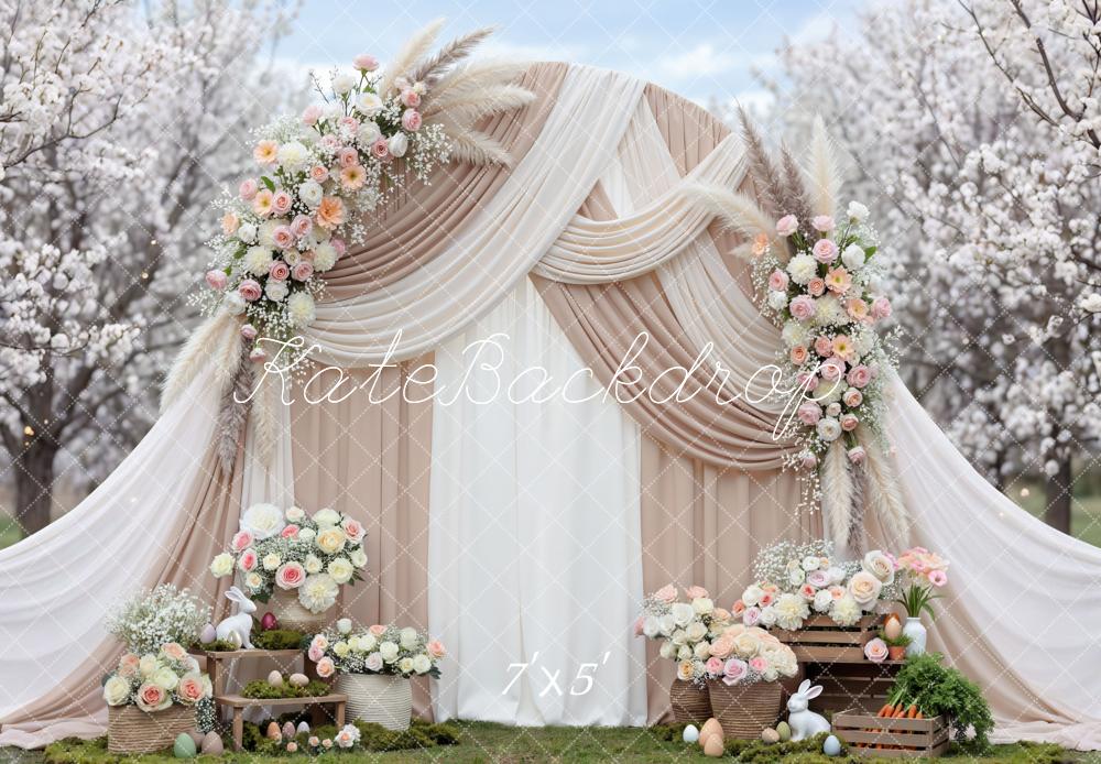 Kate Easter Bunny Garland Spring Garden Backdrop Designed by Mini MakeBelieve