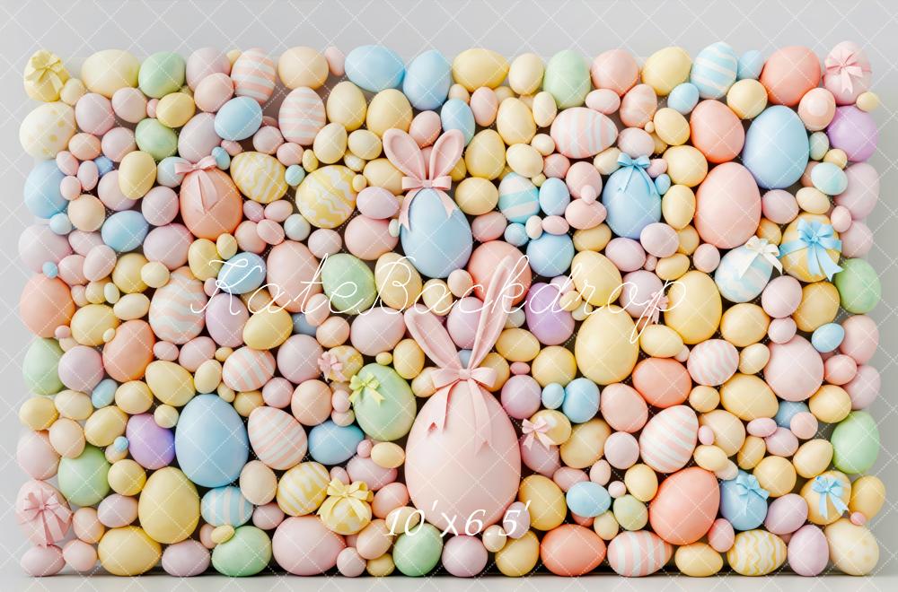 Kate Easter Bunny Pastel Eggs Backdrop Designed by Patty Robert - Image 4