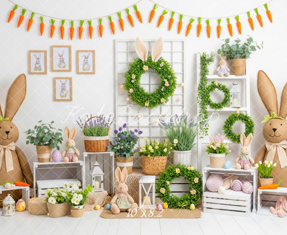 Kate Easter Bunny Wreath Backdrop Designed by Patty Robert - Image 6