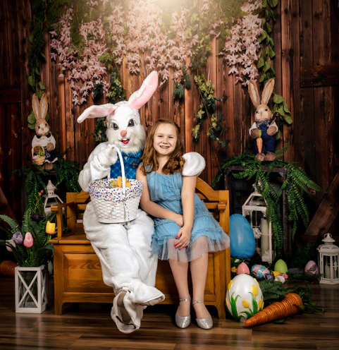 Kate Easter Egg Backdrop Wood Wall Designed by Emetselch