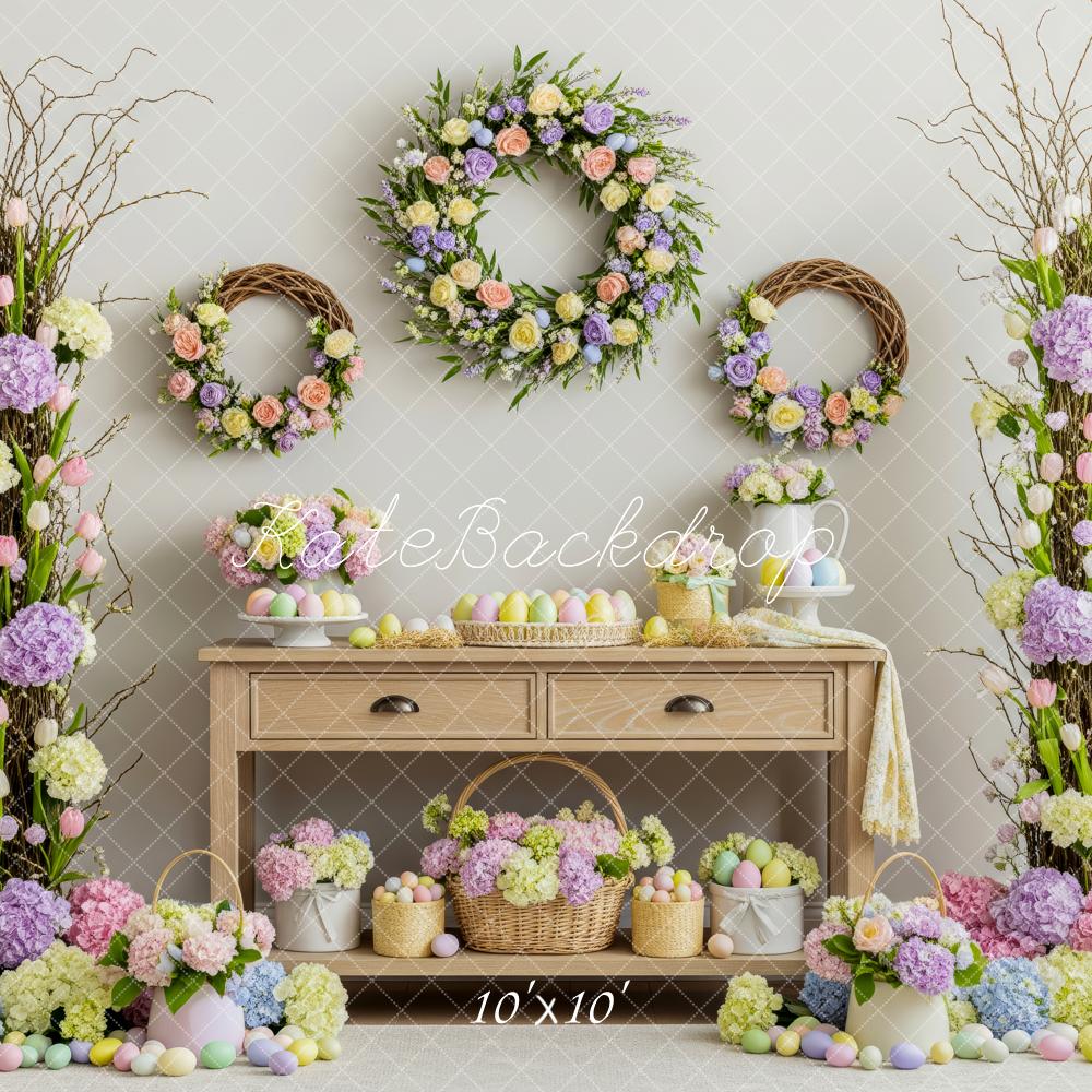 Kate Easter Floral Wreath Backdrop Designed by Patty Robert - Image 7