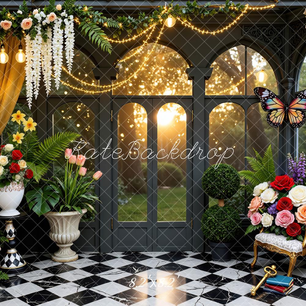Kate Fairy Fantasy Garden Chessboard Backdrop Designed by Mini MakeBelieve - Image 5