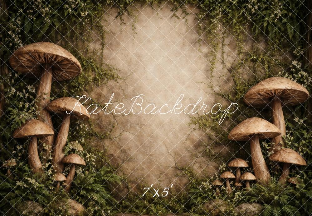 Kate Fairy Fantasy Mushrooms Ivy Backdrop Designed by Vertigo Productions