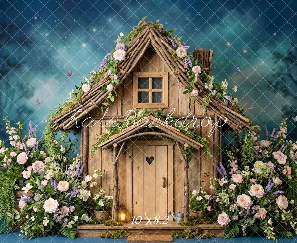 Kate Fairy Fantasy Wooden House Fleece Backdrop Designed by Patty Robert - Image 3