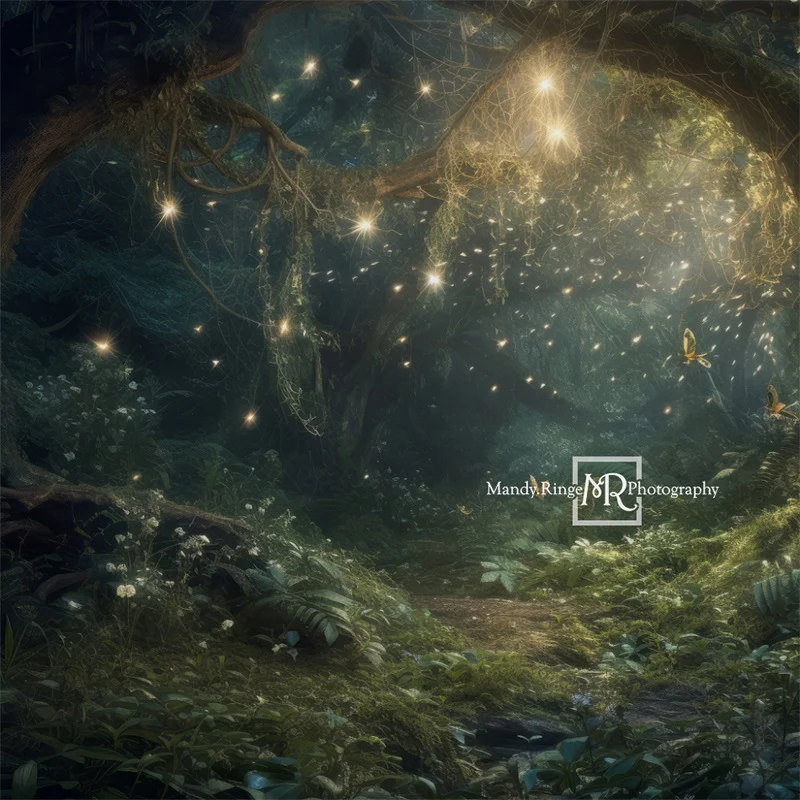 Kate Spring Fairy Forest Night Backdrop Designed by Mandy Ringe Photography - Image 5
