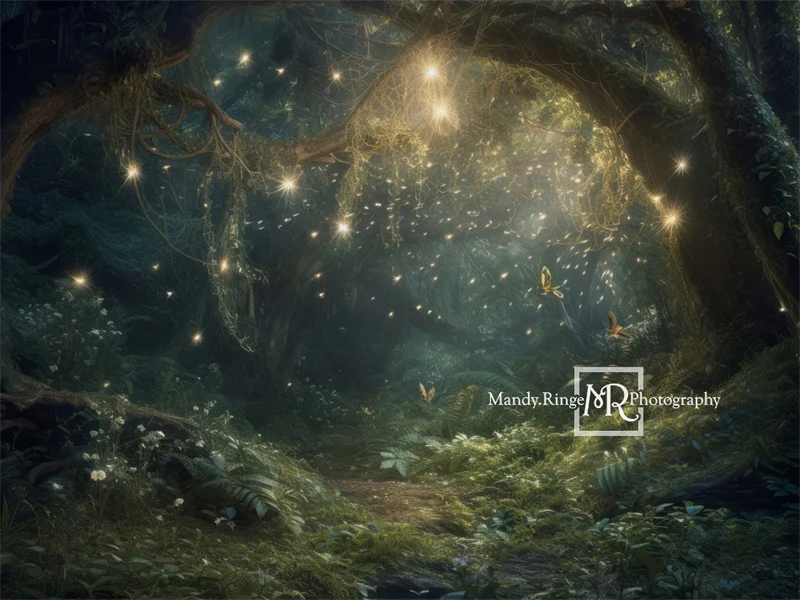 Kate Spring Fairy Forest Night Backdrop Designed by Mandy Ringe Photography - Image 7