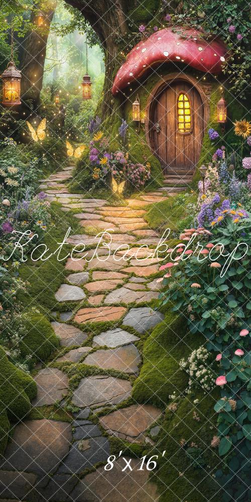 Kate Fairy Mushroom House Stone Path Backdrop Designed by Chain Photography - Image 10