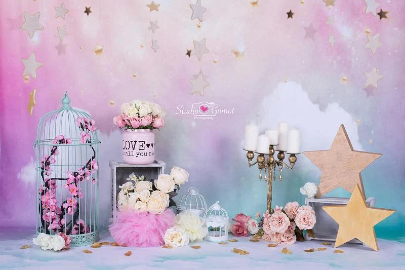 Kate Fantastic Cake smash birthday Backdrop for Photography designed by Studio Gumot