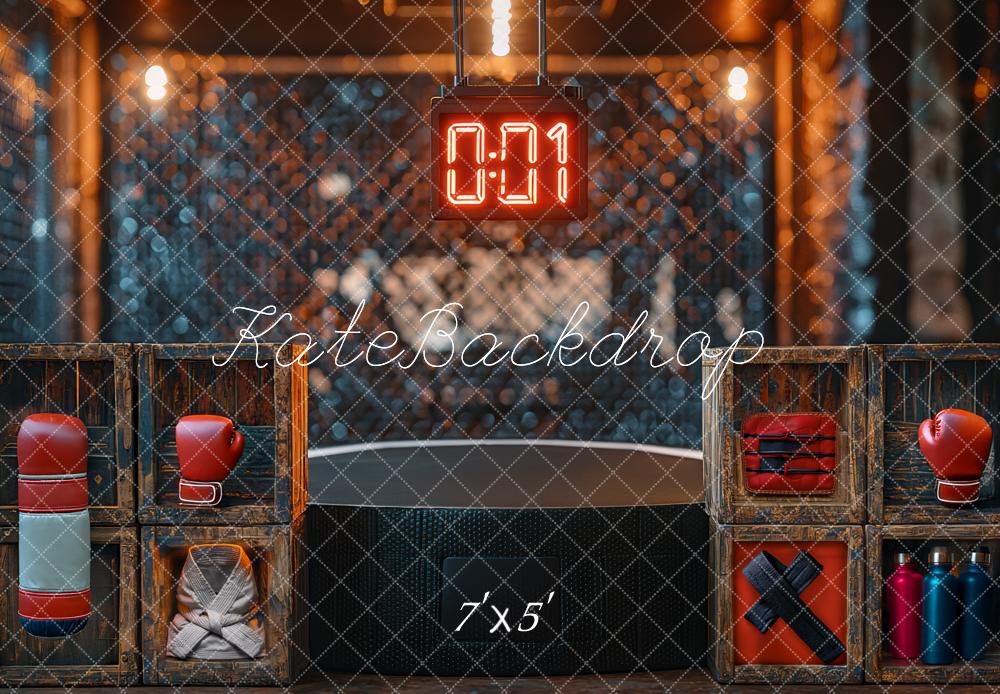 Kate Father's Day Boy Boxing Gym Sports Backdrop Designed by Mini MakeBelieve