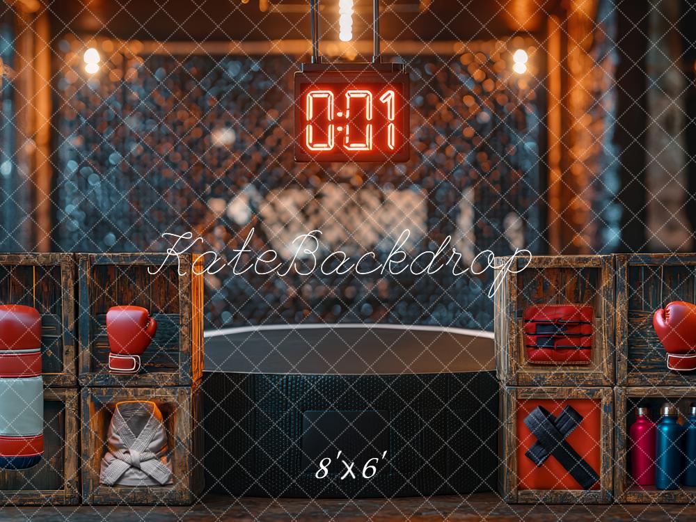 Kate Father's Day Boy Boxing Gym Sports Backdrop Designed by Mini MakeBelieve - Image 3