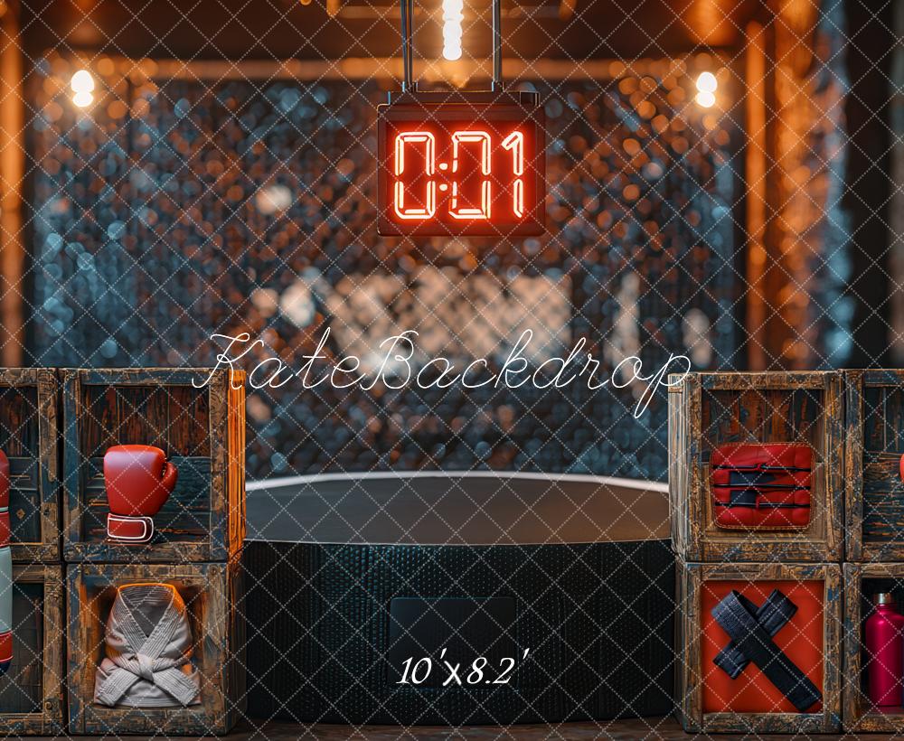 Kate Father's Day Boy Boxing Gym Sports Backdrop Designed by Mini MakeBelieve - Image 5