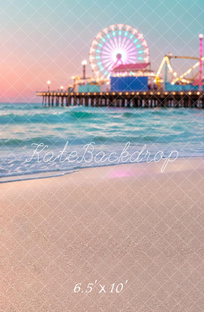 Kate Ferris Wheel Beach Pier Pastel Backdrop Designed by Chain Photography - Image 4