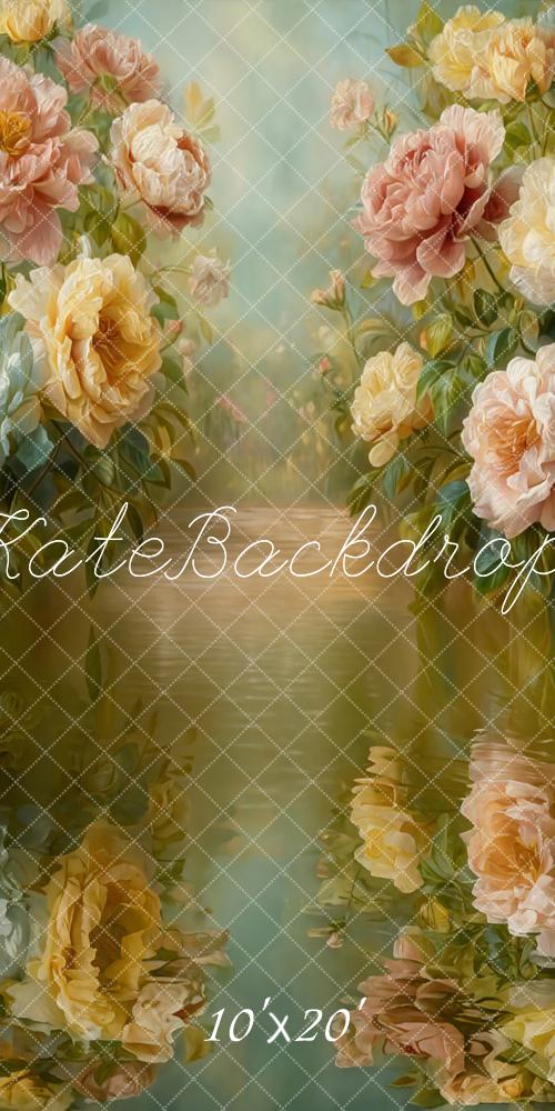 Kate Fine Art Flower Reflected Water Backdrop Designed by GQ - Image 8