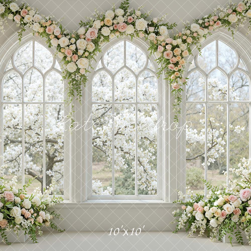 Kate Floral Arch Arched Windows Backdrop Designed by Mini MakeBelieve - Image 7
